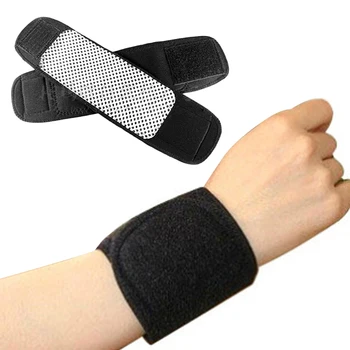 

1 Pair Power Magnetic Therapy F.I.R Heat Wrist Brace Belt Support Strap Pain Relief Winter Outdoor Sports Heating Health Care