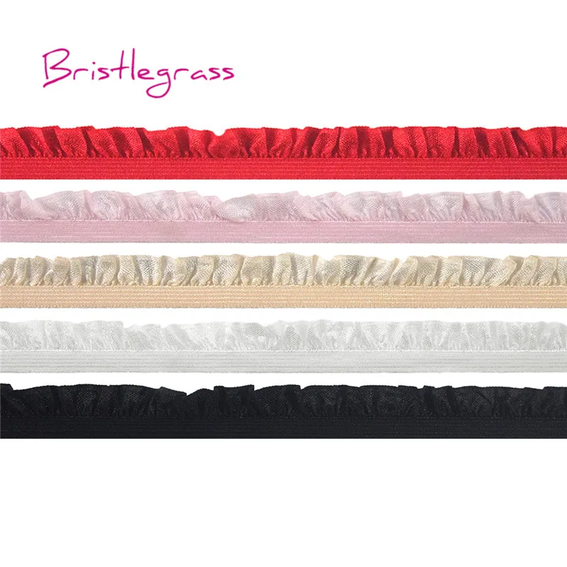 BRISTLEGRASS 100 ярдов в рулоне 5/8 &quot15 мм блестящая оборками кружевная отделка
