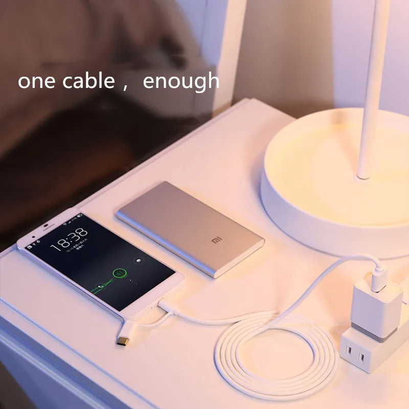 Оригинальный Xiaomi 2 в 1 кабель Тип C Micro usb для быстрой зарядки и синхронизации