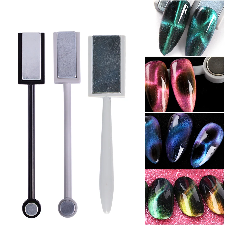 Nail Art Magnet Stick 5D Magic Cat Eye Strong Magnetic Board For Gel Polish Painting Stripes Line Drawing Effect Pen Tool TR1612
