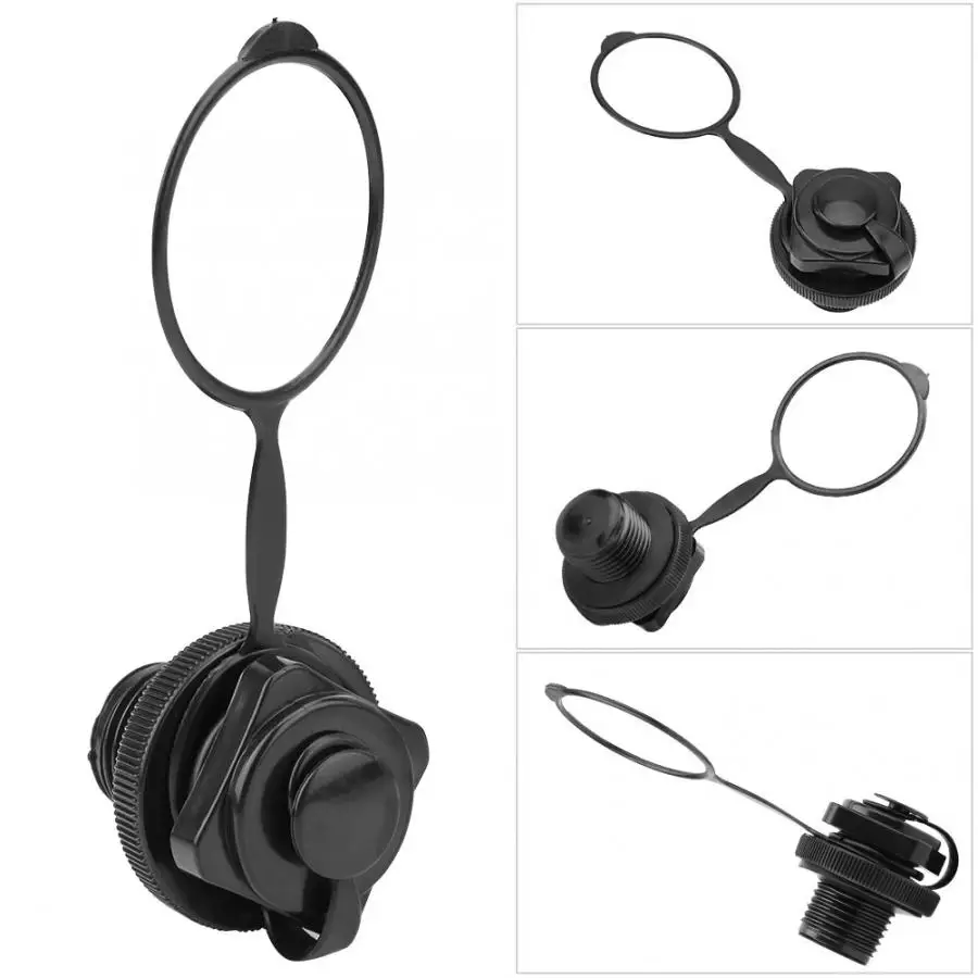 

pvc boat 22mm Black Plastic Inflatable Boat Replacement Air Valve rowing boats accessories