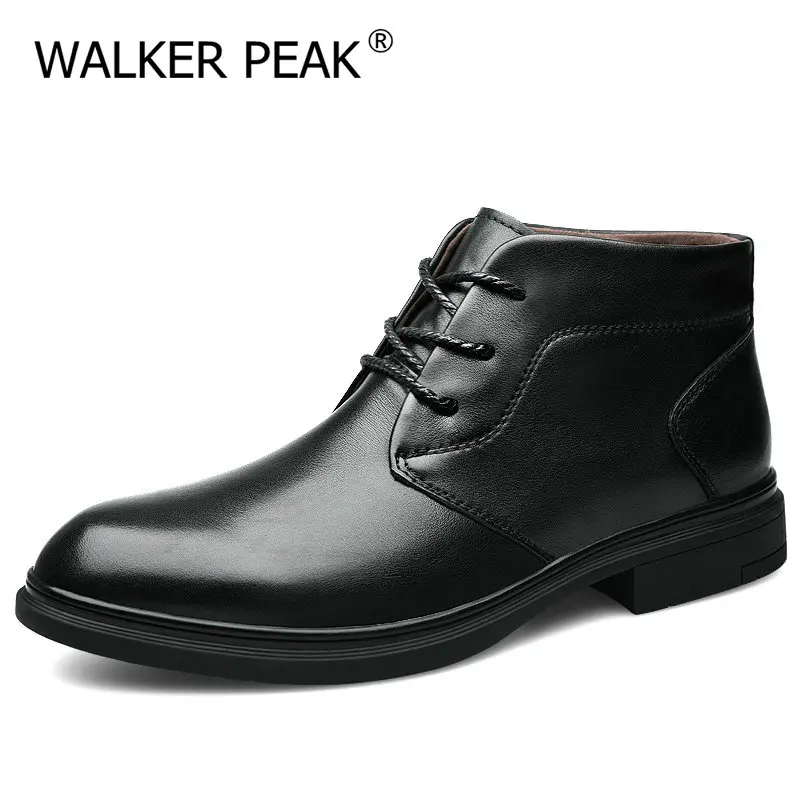 Outdoor Boots Office-Dress Genuine-Cow-Leather Fashion Casual Original Design Painted