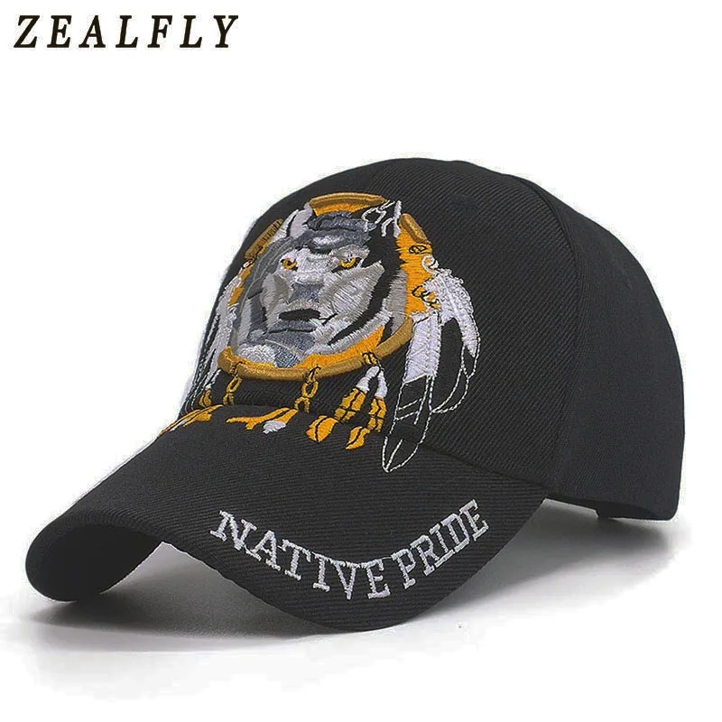 

Embroidery Animal Army Men's Caps Outdoor Sports Wolf Black Tactical Baseball Cap Bone Casquette Dad Hat Drop Shipping