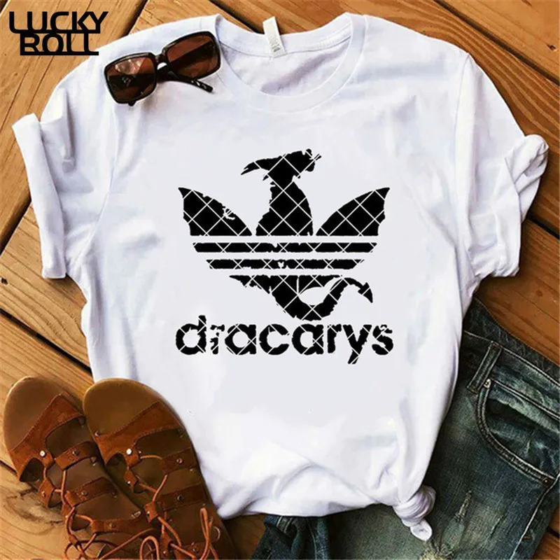 Игра престолов Dracarys футболка женская мать драконов рубашки женские s футболки король королева девушки друзья Mon подарок Тройник - Цвет: XWT0012-2-white