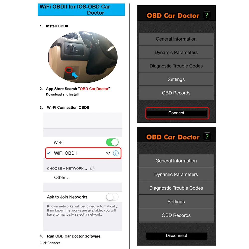 Автомобильный Wi-Fi OBD2 OBDII сканирующий инструмент сканер диагностический инструмент проверка двигателя авто elm 327 wifi 1,5 OBDII Автомобильный сканер для считывания кода