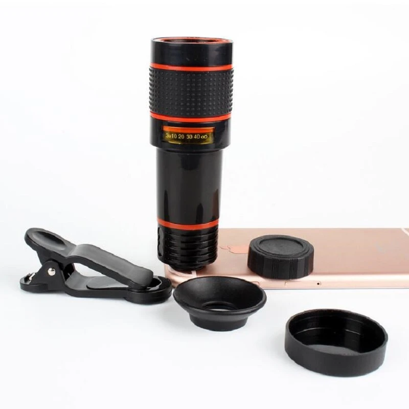 

12X Monocular Zoom Telephoto Lens Mobile Phone Camera Lens External Telescope With Universal Clip for Smart Phone