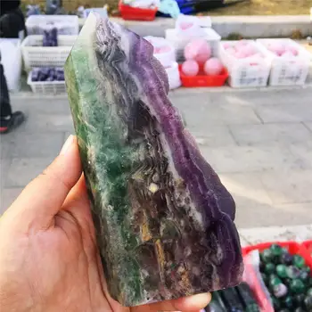 

Natural green fluorite ore natural stone bar ling qi chakra healing crystal pillar crafts are accompanied by free shipping