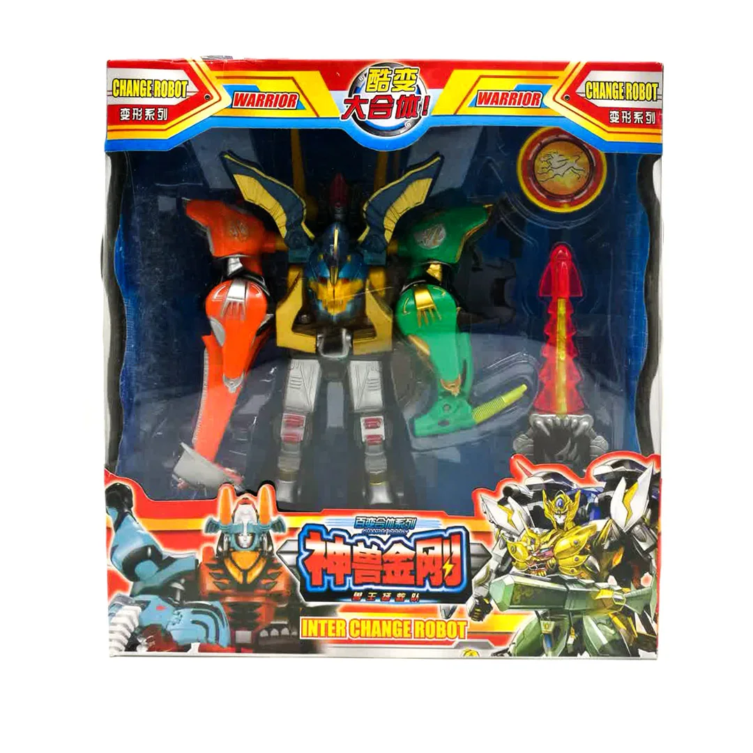 Megazords UCHU SENTAI KYURANGER Трансформация Робот динозавр Рейнджерс игрушки Фигурки для детей рождественские подарки - Цвет: changjinglu