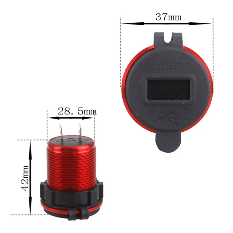 12/24V Автомобильный Разветвитель Прикуривателя с двумя портами USB QC 3,0 Зарядное устройство розетки 36W