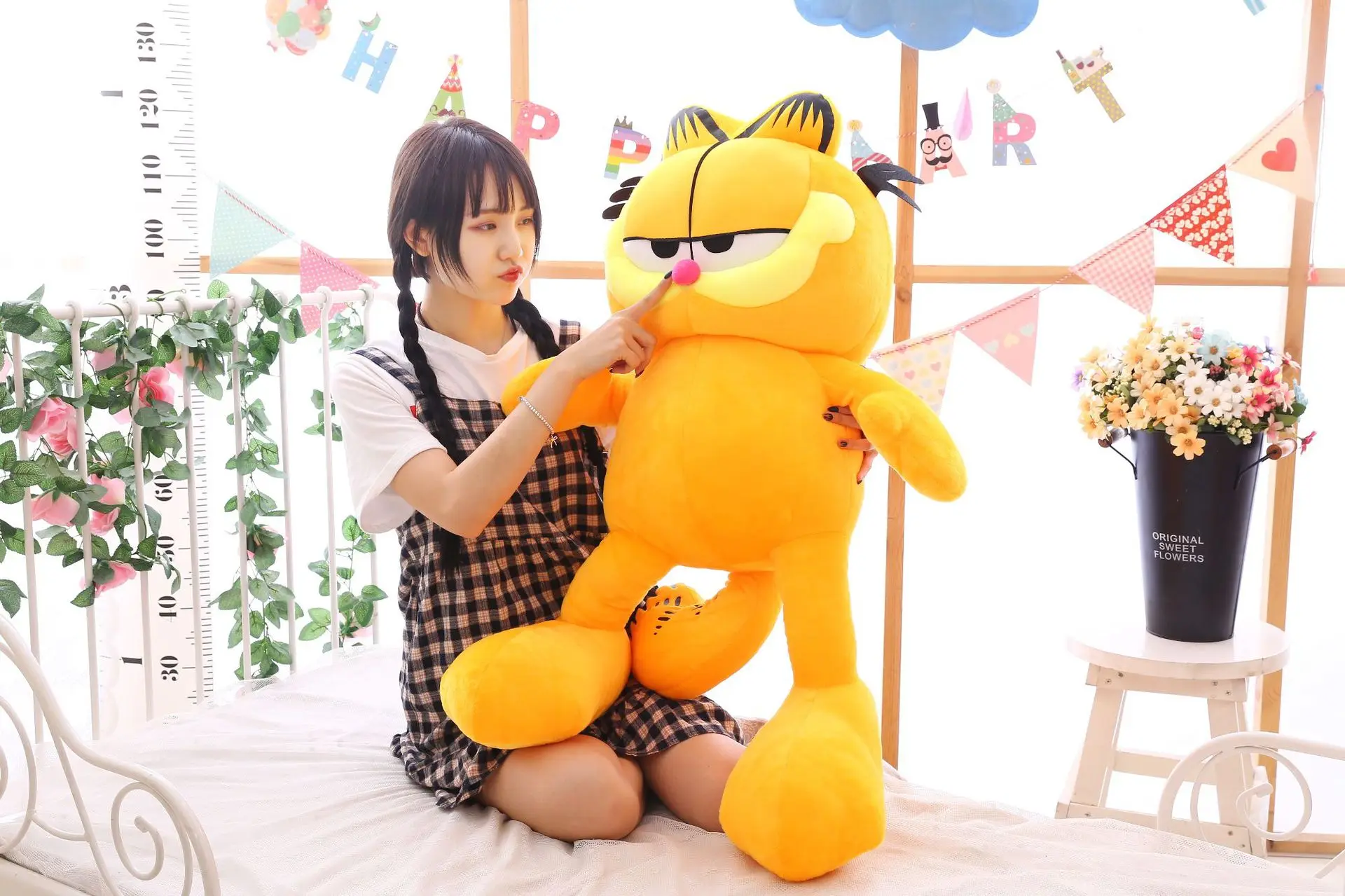 

Garfield Doll Plush Toys Large Size Pajama Pillow for a Girlfriend Creative Gift
