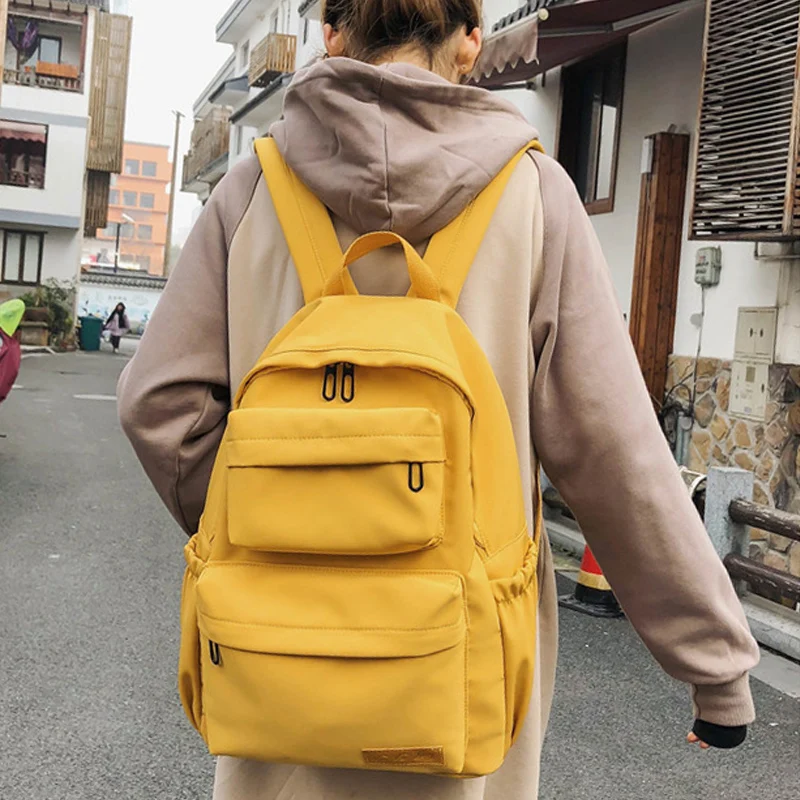 

atinfor Waterproof Nylon Backpack Women Multi Pocket Travel Backpacks Female School Bag for Teenage Girls Book Mochilas
