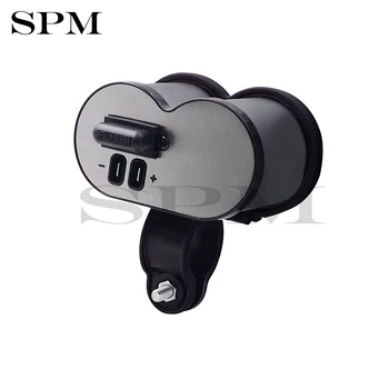 

MotoLovee Motorcycle USB Charger Phone 12V/24V Cigar Lighter Socket Dual QC 3.0 Moto LED Voltmeter Waterproof