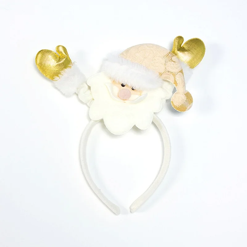 A8 Christmas Headband Horns Cosplay Antlers Christmas Deer Ears Snowflake Santa Gift DIY Christmas Party Decoration Xmas kids Gifts - Color: A8