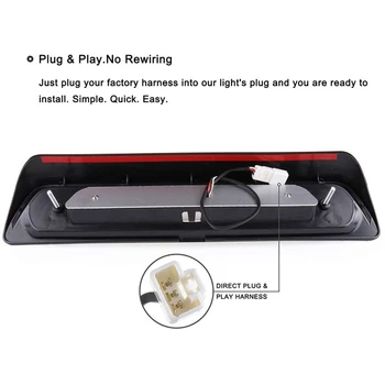 

Third Brake Light for Toyota- 2007-2018 LED 3Rd Brake Light Cargo Lamp High Mount Stop Light 815700C050 Clear
