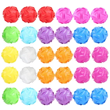 

30pcs Plastic Assembled Ball Lamp Shade Set Creative Fashion DIY Ceiling Lampshade Decor for Home Bar (Random Color)