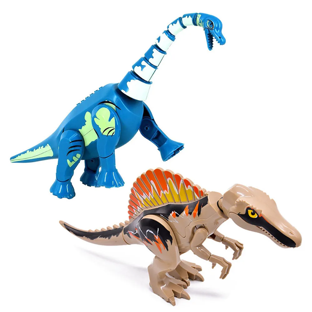 Jurassic Dinosaur World Park Spinosaurus Ankylosaurus Dino Building Block MOC Model DIY Bricks Educational Toys Gifts | Игрушки и хобби