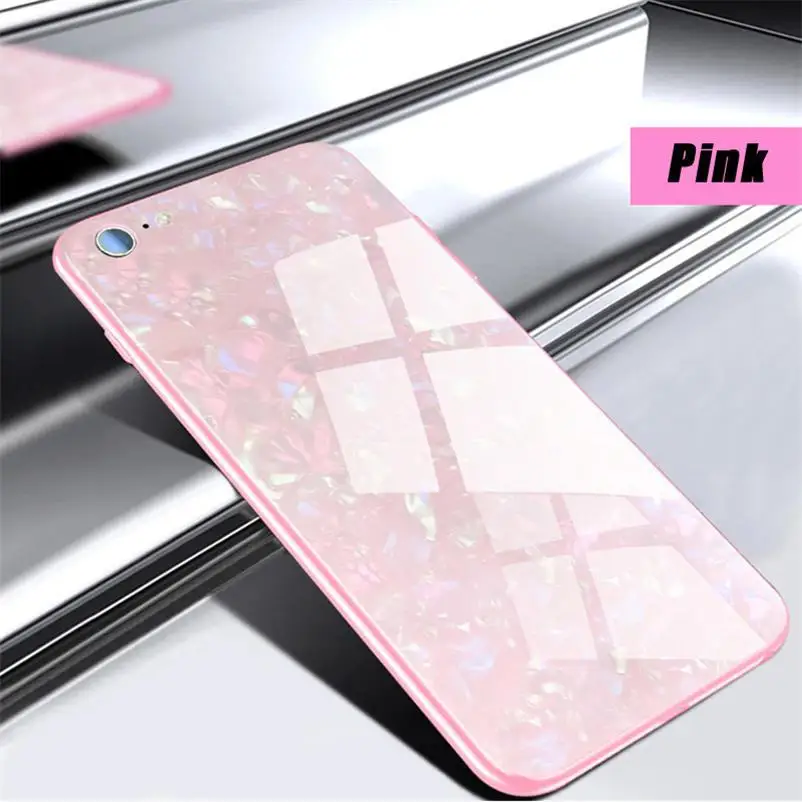 Rose Gold Роскошный противоударный чехол из закаленного стекла для iPhone 11proMax 6 6s 7 8 Plus X Xs Max XR Твердый чехол Мягкая Рамка силиконовый чехол для телефона - Цвет: Rose Gold