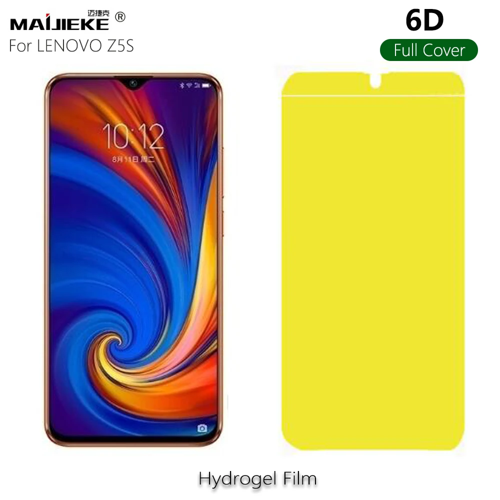 

6D Soft Hydrogel Film For LENOVO Z5s Full Cover Front Screen Protector Protective Film Not Glass