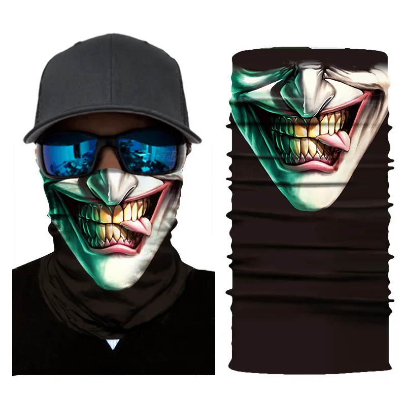 3D велосипедная повязка для езды с черепом, бесшовная бандана, шарфы для мужчин, мотоциклетная походная охотничья маска для лица, Лыжная Балаклава, банданы - Цвет: M07
