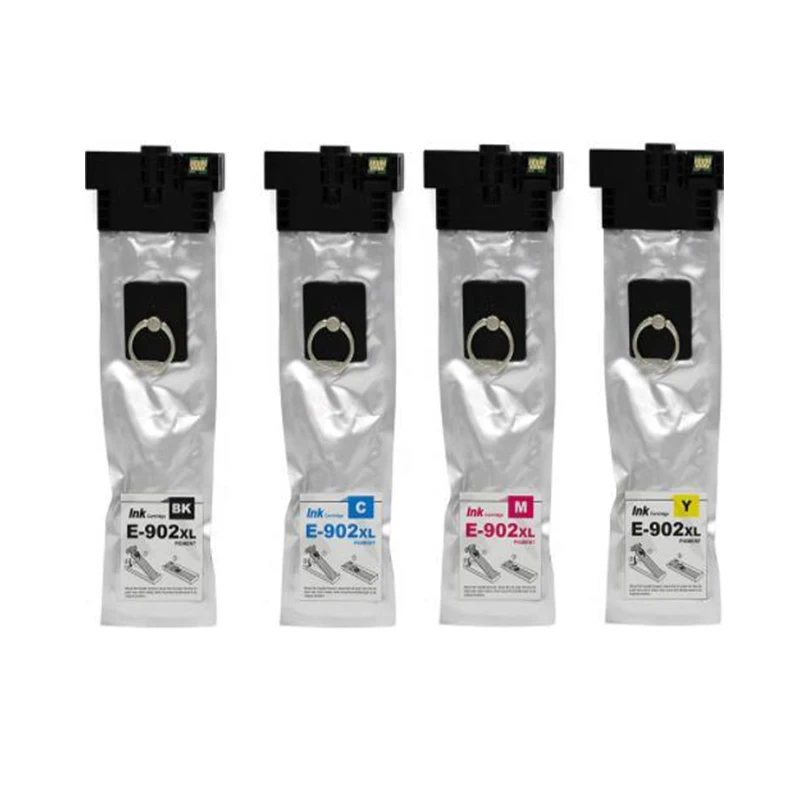 A Set DAT T902XL 902XL T902 совместимый чернильный картридж для принтера Epson WorkForce Pro WF-C5710 WF-C5790 WF-C5290 C5210 пигментные чернила - Цвет: A Set