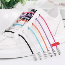 Новые круглые эластичные металлические шнурки без шнуровки, обувь со шнуровкой, детские кроссовки для взрослых, быстросохнущие шнурки, аксессуары для кроссовок