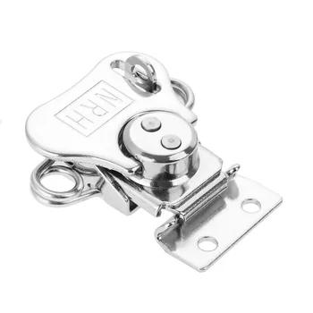 

1Pc Stainless Steel Toolbox Fishing Box Spring Toggle Latch Hasp Lock Buckle Small Door Cabinet Locker Furniture Hardware56*53mm