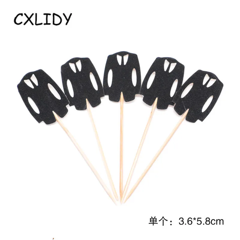5pcs Bachelor Party Supplies Beard Suit Hat Cheongsam Bow Tie Cake Card Father's Day Birthday Decoration Tag aa090 (2)