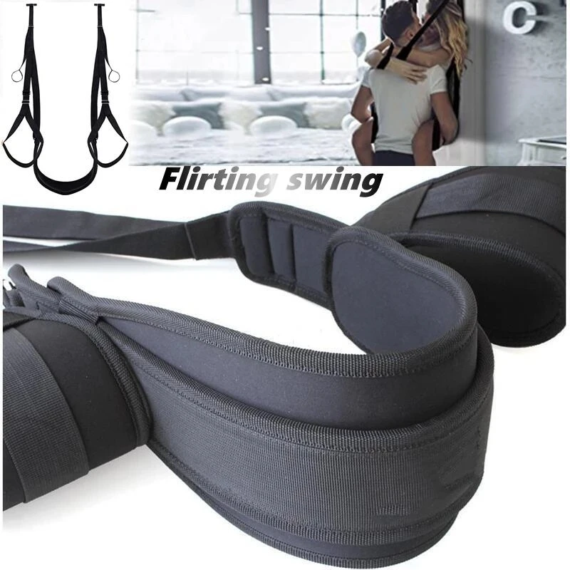 Altalena Del Sesso Della Porta Con Sedile-Imbracature D'Amore Per Bondage Schiavo Sexy Per Coppie Adulte Con Cinghie Regolabili, Può Contenere Fino A 