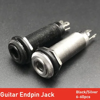 

6/20/60pcs Electric Guitar Pickup Endpin Jack 1/4" 6.35mm Plug Sockets Input Output Jack for Electric Guitarra Accessories