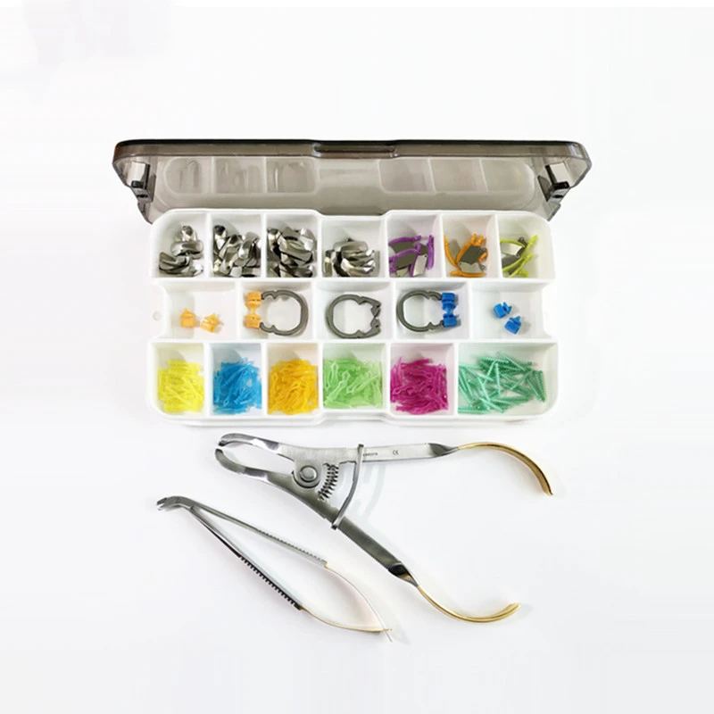 Dental Sectional Contoured Matrices Set Clamping Ring Dental Wedge