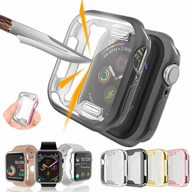 0,2 мм для Apple Watch Series 4 для Apple Watch Series 5 чехол TPU Защитная пленка для экрана ультратонкий 40 мм 44 мм