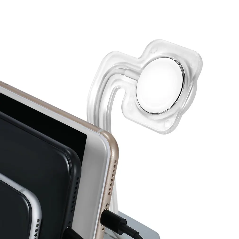 Onleny 6 Ports Charging Hub Multiple USB Charger Desktop Charging Dock For Tablet PC Smart Phone With Watch Bracket Stand Holder