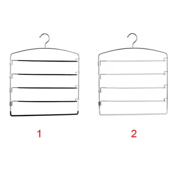 

Five-layer Durable Chromed Steel Practical Slack Adult Hanger Space Saving Non-Slip Bedroom Tools Clothes Rack Swing Arm