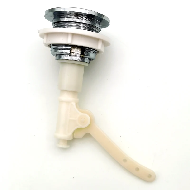Water Saving toilet Single Press Tank button Vintage Universal Round Push Switch Rod Toilet Button