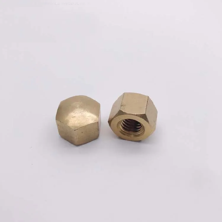 2 шт. M8 M10 M12 M16 M20 copp er cap Форма шестигранный ЗАМОК гайки украшения винт наружный шестигранный круглый латунный гайка