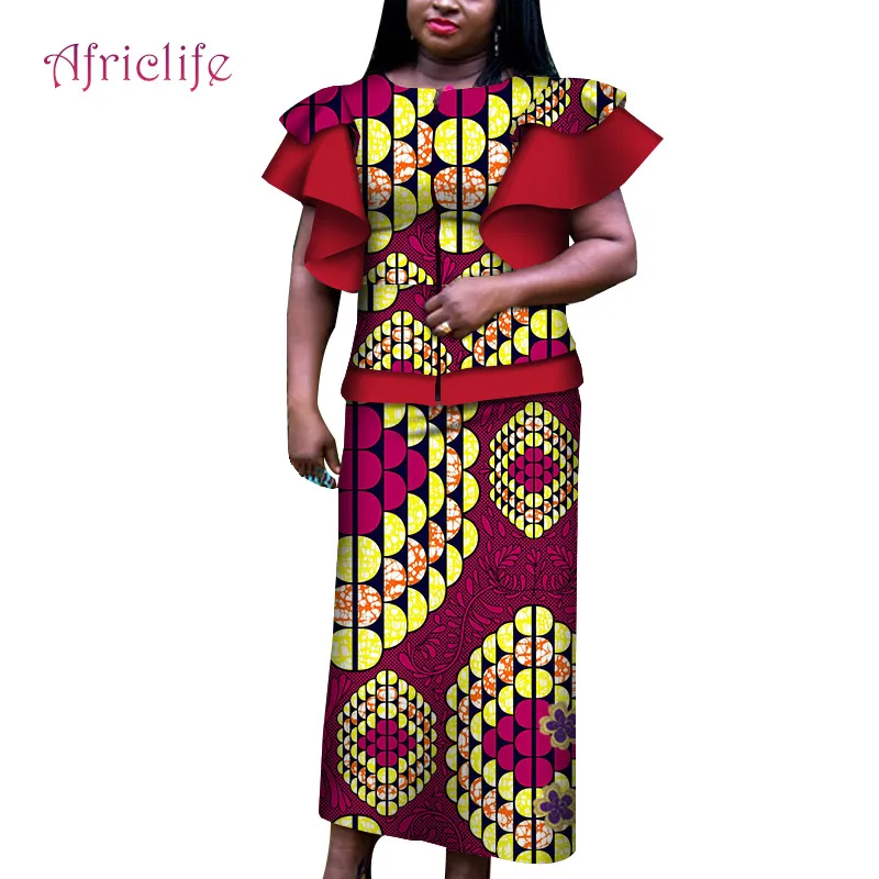 18 Африканские платья Kitenge, традиционные вечерние женские костюмы в африканском стиле размера плюс, Женская африканская восковая одежда с принтом WY6007 - Цвет: 18