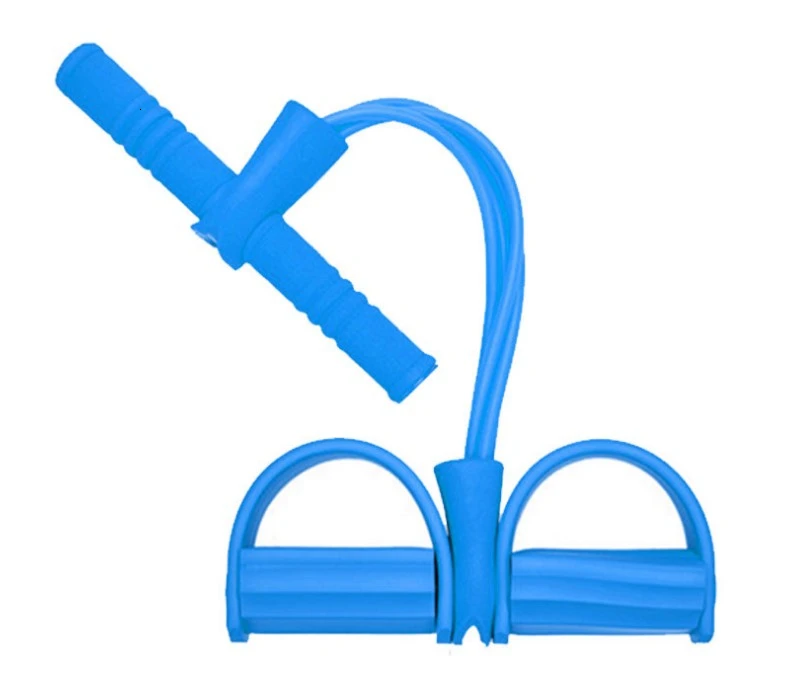 Blue Оборудование для фитнеса, Педальный шкив, ножная педаль, упругий силовой канат, сидящий на животе, настенный шкив, педаль, Тяговый канат, шкив, пружинный тренажер - Цвет: Blue