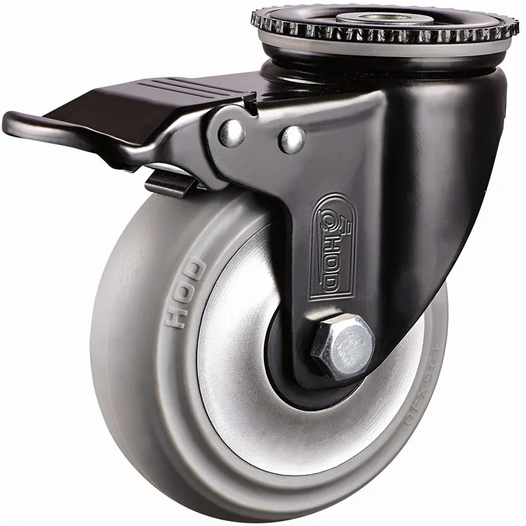 

Mute TPR Universal Wheel Directional Wheel Brake Truckle Wheels Cart Hotel Dining Service Ultra-stretch Industrial Wheels