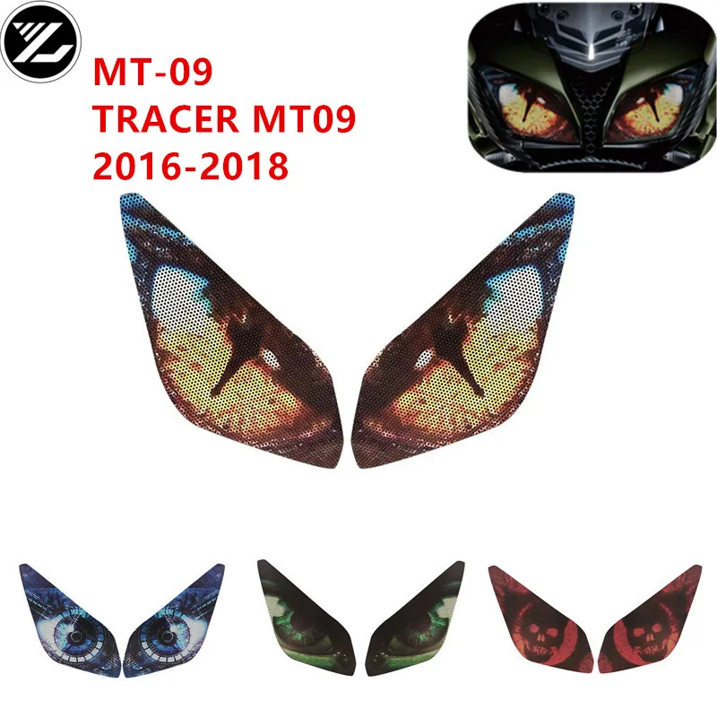 For YAMAHA MT-09 TRACER MT09 Motorcycle accessories headlight protection sticker headlights eye body sticker