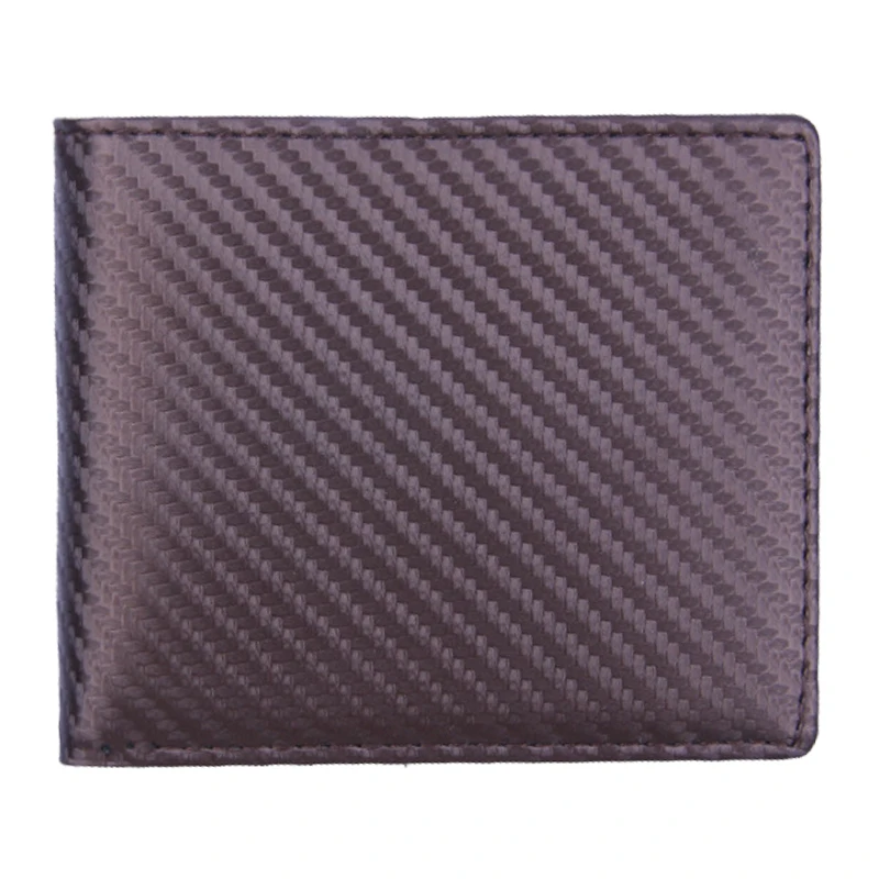Fashion Men Wallet PU Leather Clutch Bag Thin Slim Bifold Billfold Multi-card Position Credit Card Holder Portable Male Purse - Цвет: Кофе