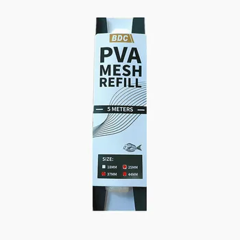 

NEW PVA Mesh Soluble Narrow Fishing Network Refill Stocking Bait Bag Protect Fish Net（5M）