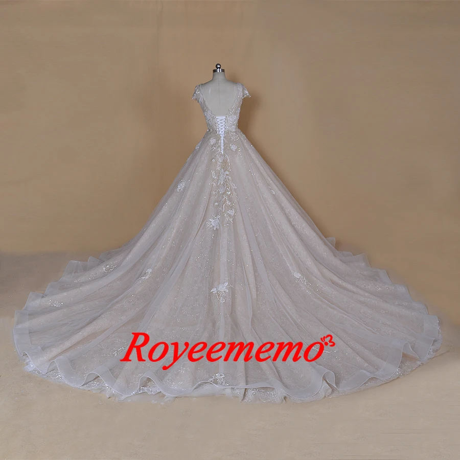Дизайн Свадебные платья с коротким рукавом Vestidos de Noivas роскошное платье невесты на заказ свадебное платье напрямую с фабрики