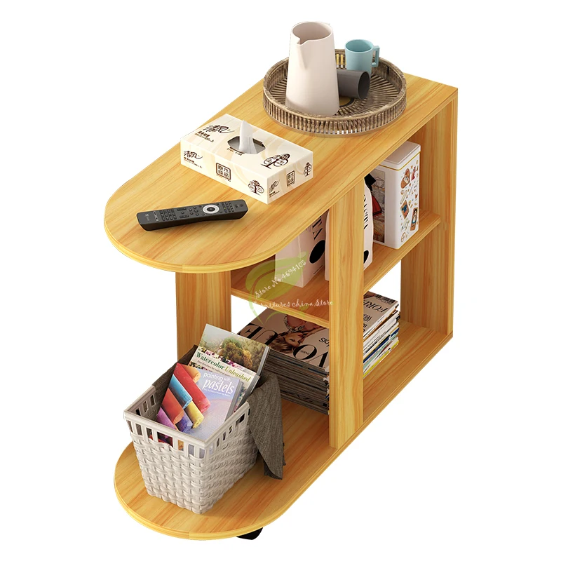 B Modern living room sofa corner coffee table imitation wood side cabinets bedside coffee table B Modern living room sofa corner coffee table imitation wood side cabinets bedside coffee table