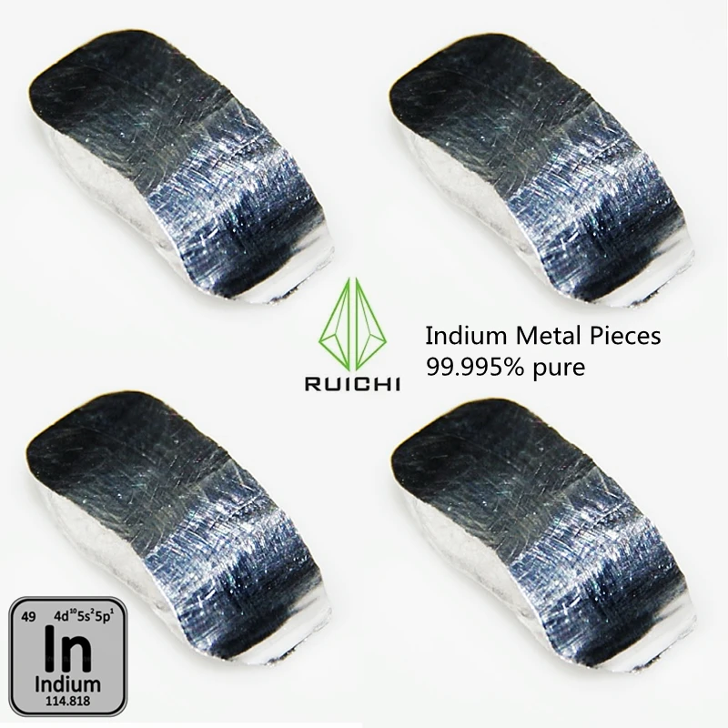 

Indium Metal 20g, Indium 99.995% pure block ingot