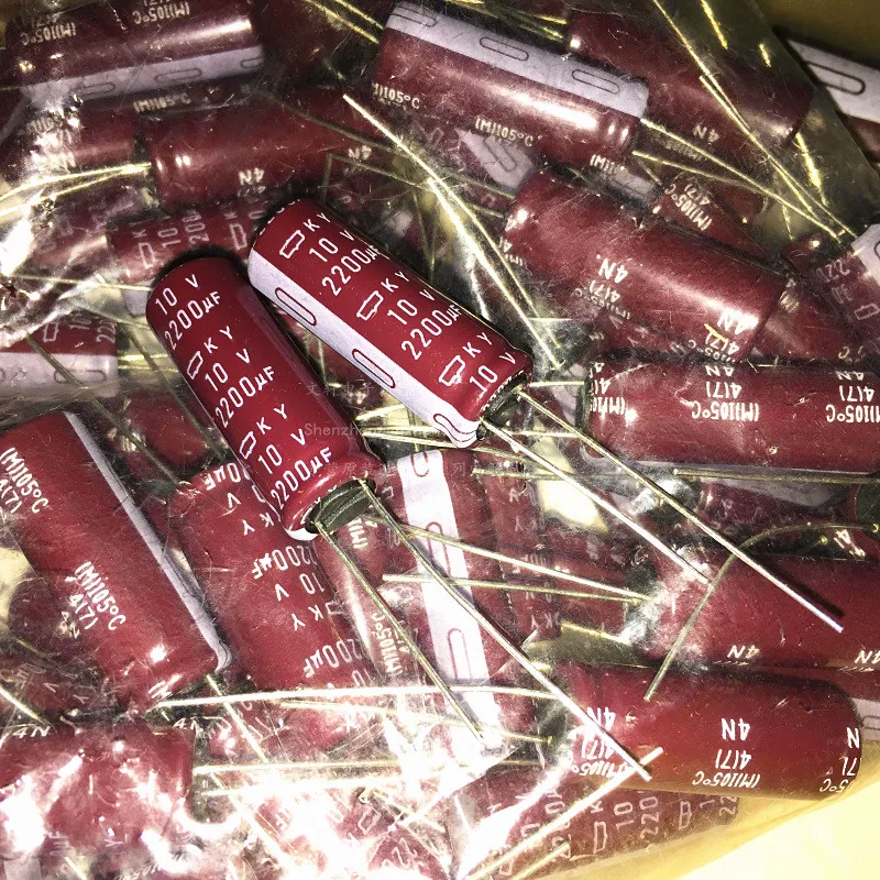 10 шт./лот 10V2200UF Япония Высокая частота низкое сопротивление длительный срок службы KY 10X30 EKY100ELL222MJ30 audiophile