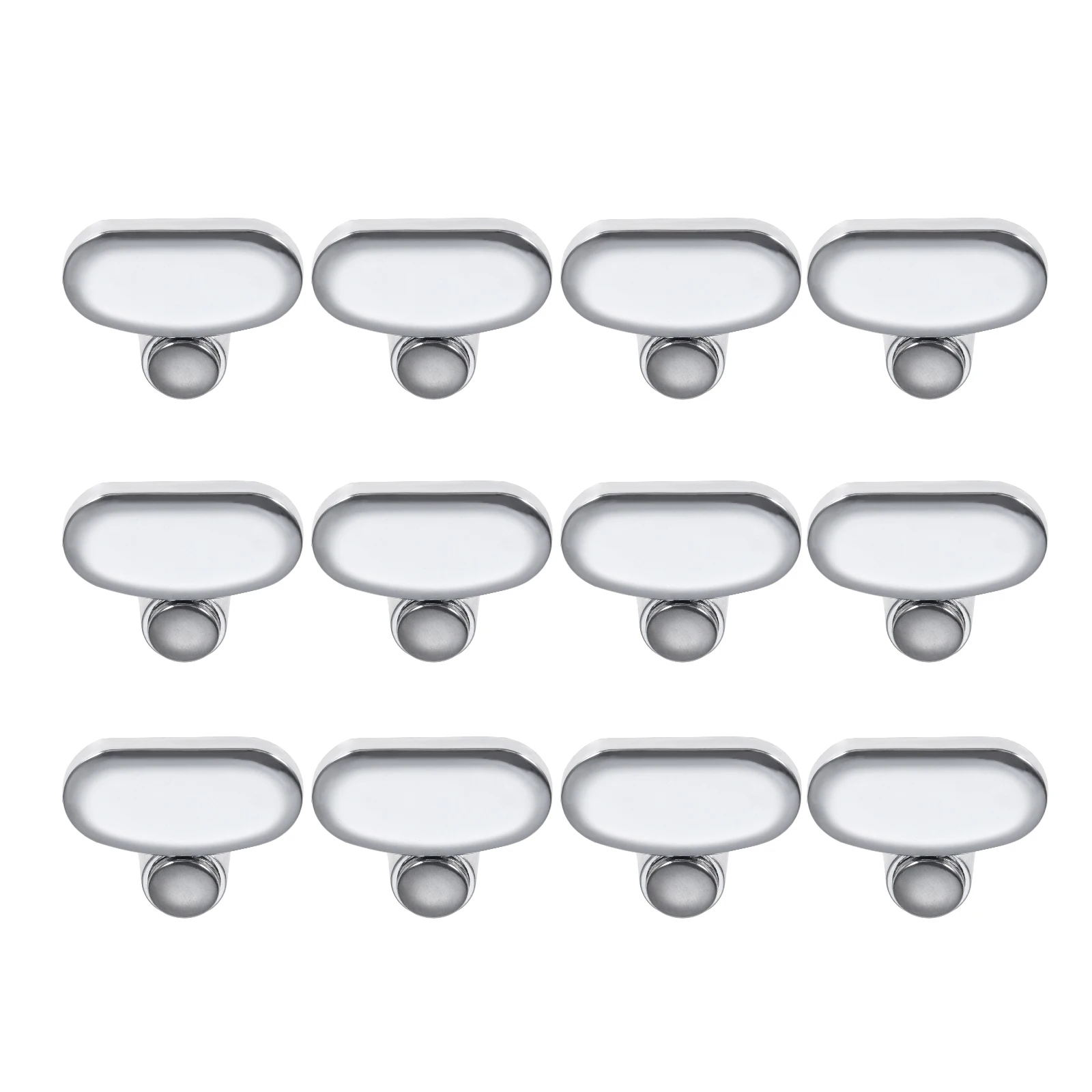 4/12 Pcs Silver Mirror Clips 41x22mm Glass Clamp Bathroom mirror Clip Advertising Plate Fixed Accessories Zinc Alloy | Обустройство