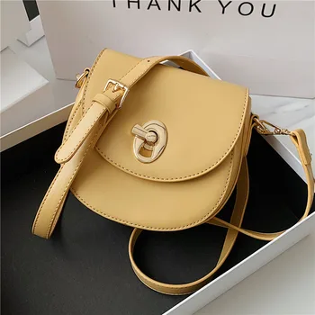 

PU Leather Crossbody Bags For Women 2020 Fashion Small Solid Colors Shoulder Bag Female Handbags And Purses Sac A Main