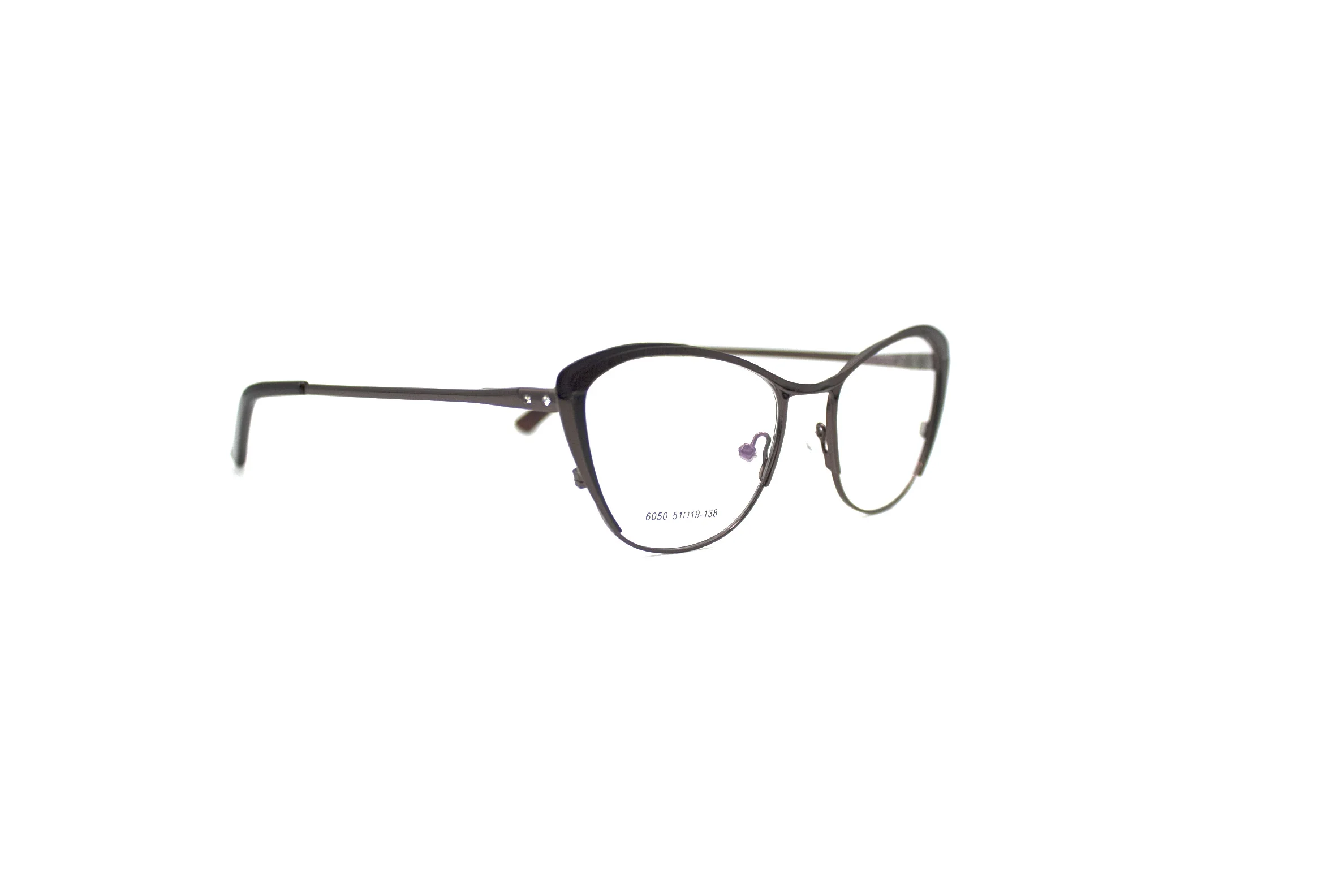 LuckTime модные женские очки из сплава, оправа в стиле ретро, квадратные женские очки для близорукости, оправа для очков Lucky Time, Женские оправы#6050 - Цвет оправы: Brown