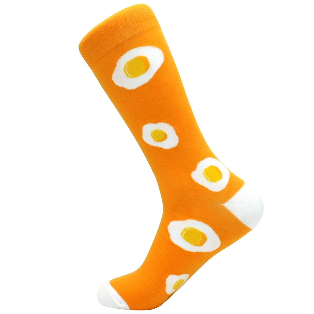 Vibrant Cartoon Cotton Crew Socks - Fun & Comfy Style