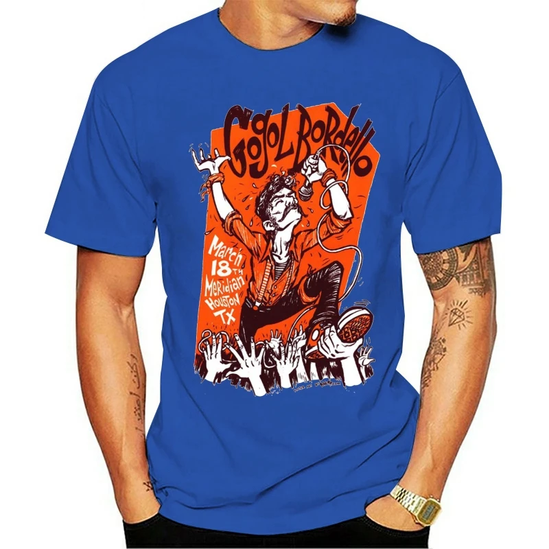 

2020 Leisure Fashion 100% Cotton O-neck T-shirt Punk Rock Gogol Bordello Pogues Manu Chao Graphic Band Unisex Digital Printed